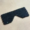 Minerální maska na oči z minerálu Obsidián