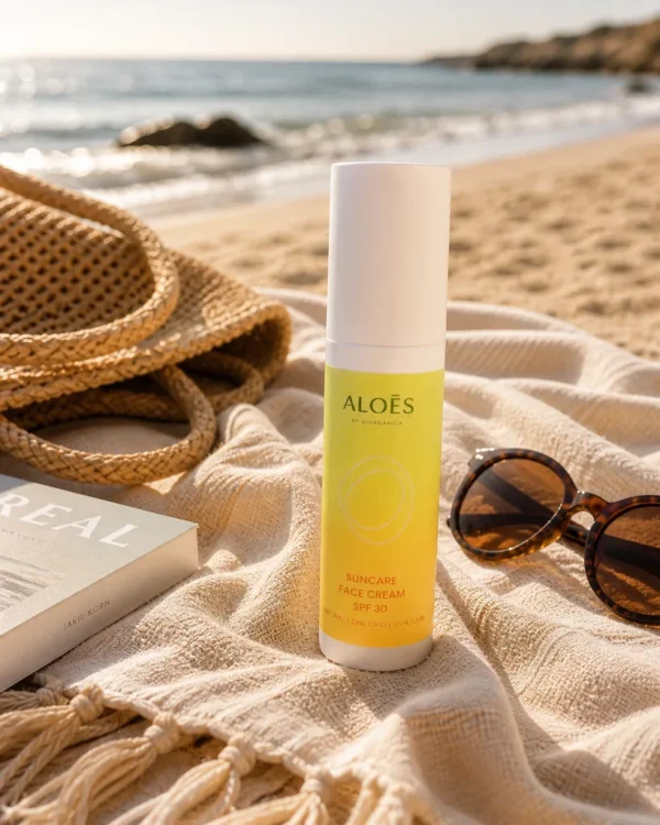 Aloés Opalovací krém na obličej SPF30
